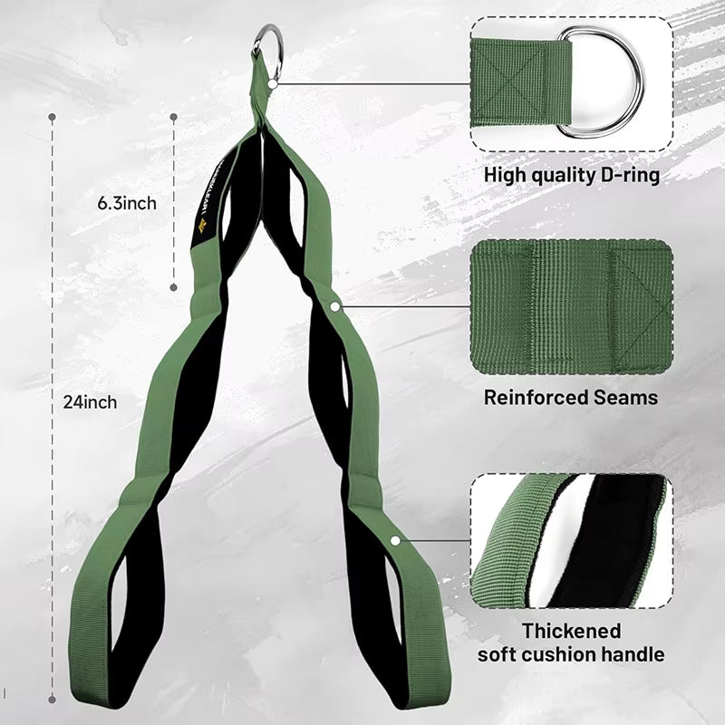 Versatile Tricep Rope Extra Long Tricep Pull down Rope for Fitness Cable Machine Attachment for Pulley System Gym LAT Machine